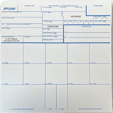 print fingerprint card online